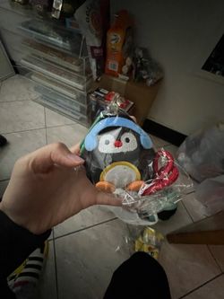 Sanrio penguin plush keychain