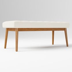 West elm mid century bench