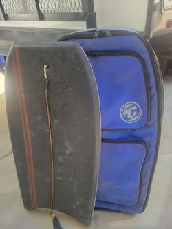 2 BOOGIE BOARDS AND A NICE BAG