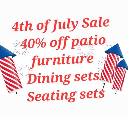 Patio furniture 40% off!!! 4th of July Sale $900 and up,New Products : American Fashion Style Bags On Sale