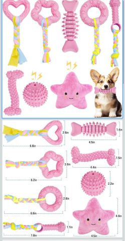 Puppy Toys, 8 Pack Puppy Chew Toys for Teething