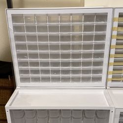 64-Drawer Plastic Drawer Storage Cabinet for Garage Organization, Bead Organizer