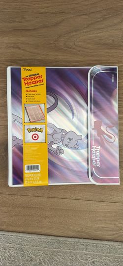 Mead Trapper Keeper Pokémon Mewtwo Binder Trading Card Storage