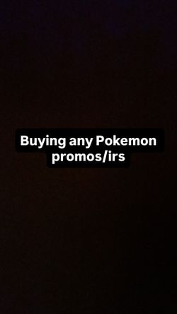 Pokemon promo and IRS
