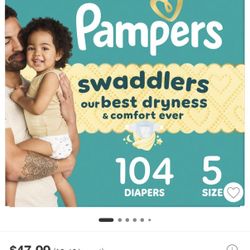 Pampers size 5 (104 ct)