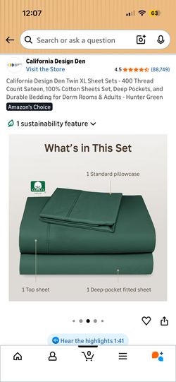 Organic Twin Xl Sheet Set