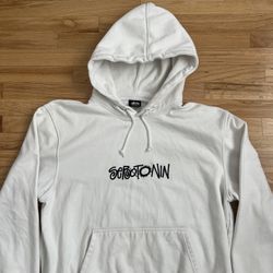 Stussy Serotonin Embroidered Hoodie Jacket Sweatshirt Large