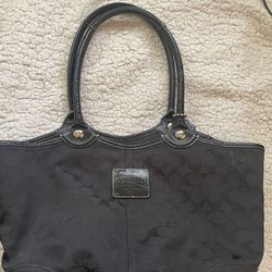 Classic Black Coach Purse