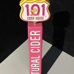 🔥 New Pink Natural 101 Cider Craft Beer Tap Handle For Bar 
