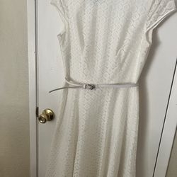 White Eyelet Dress