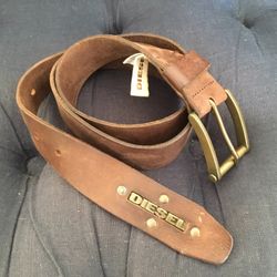 Mens Leather Diesel Belt