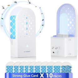 Fly Trap Indoor 2 Pack, Gnat Traps with Light Tube