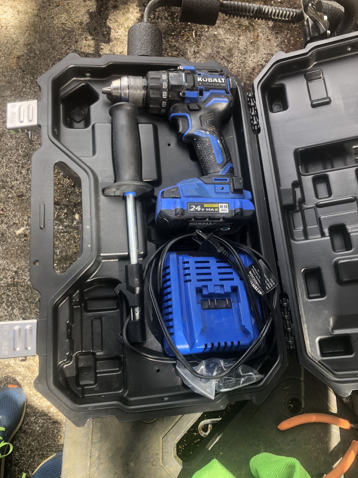 Kobalt Drill, Battery,  Charger And Case