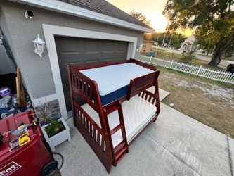 Twin over full bunk beds