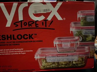 Pyrex go store it fresh lock 10piece set