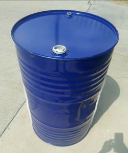 Food Grade Barrels BBQ Grill Steel Drums Containers Gray Water Storage Recycling Liquids