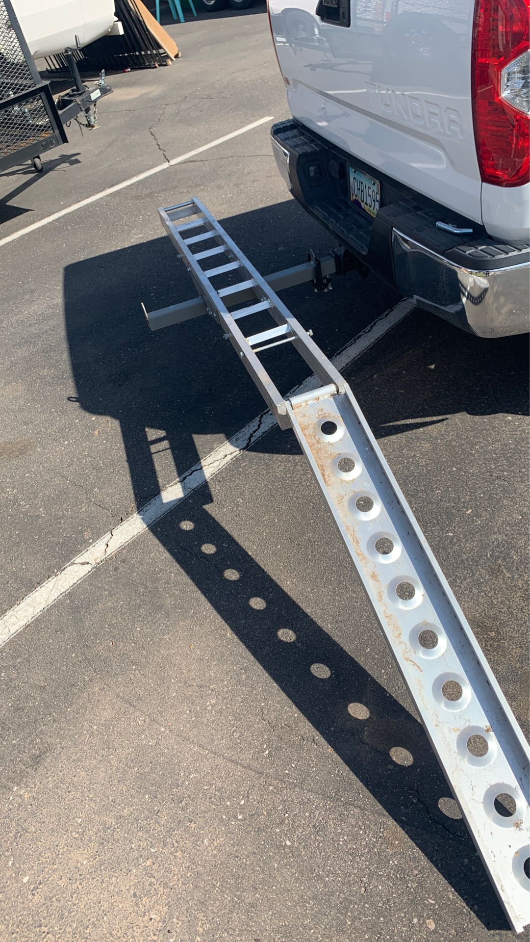 Motorcycle rack for SUVs camping trailers motorhomes trucks
