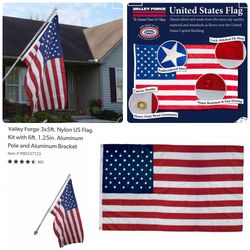 USA FLAG with assembly kit $25