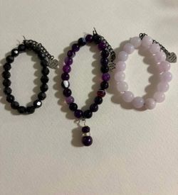 Set of 3 beaded bracelets