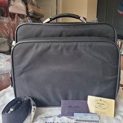 Prada TESSUTO TECHNICO NERO 2WAY Men's Briefcase-Office Vintage BAG- USED(PRE-LOVED)