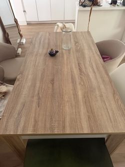 Large Dining Table & 4 Chairs