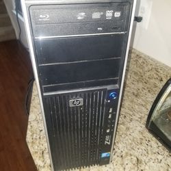 HP Z400 SERVER GAMING DESKTOP INTEL XEON 3.2GHZ 16GB RAM 1TB HARD DRIVE DVDRW WINS 10 PRO