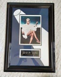 Sharon Stone autographed signed framed with Basic Instinct 8x10 movie photo PAAS Authenticated