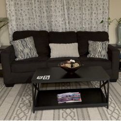  Black Wood Coffee Table Like New 