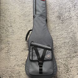 Gator Transit Bass Guitar Bag - Charcoal with blue interior