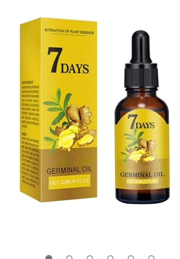 7 Day Ginger Hair Growth Oil Scalp Massage Hair Follicle Serum Hair