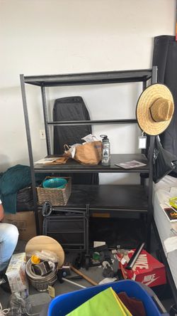 2 metal sturdy shelves