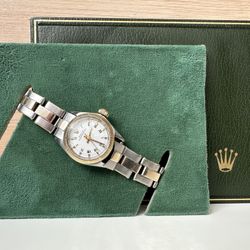 Rolex Oyster Perpetual + Replacement Diamond Dial