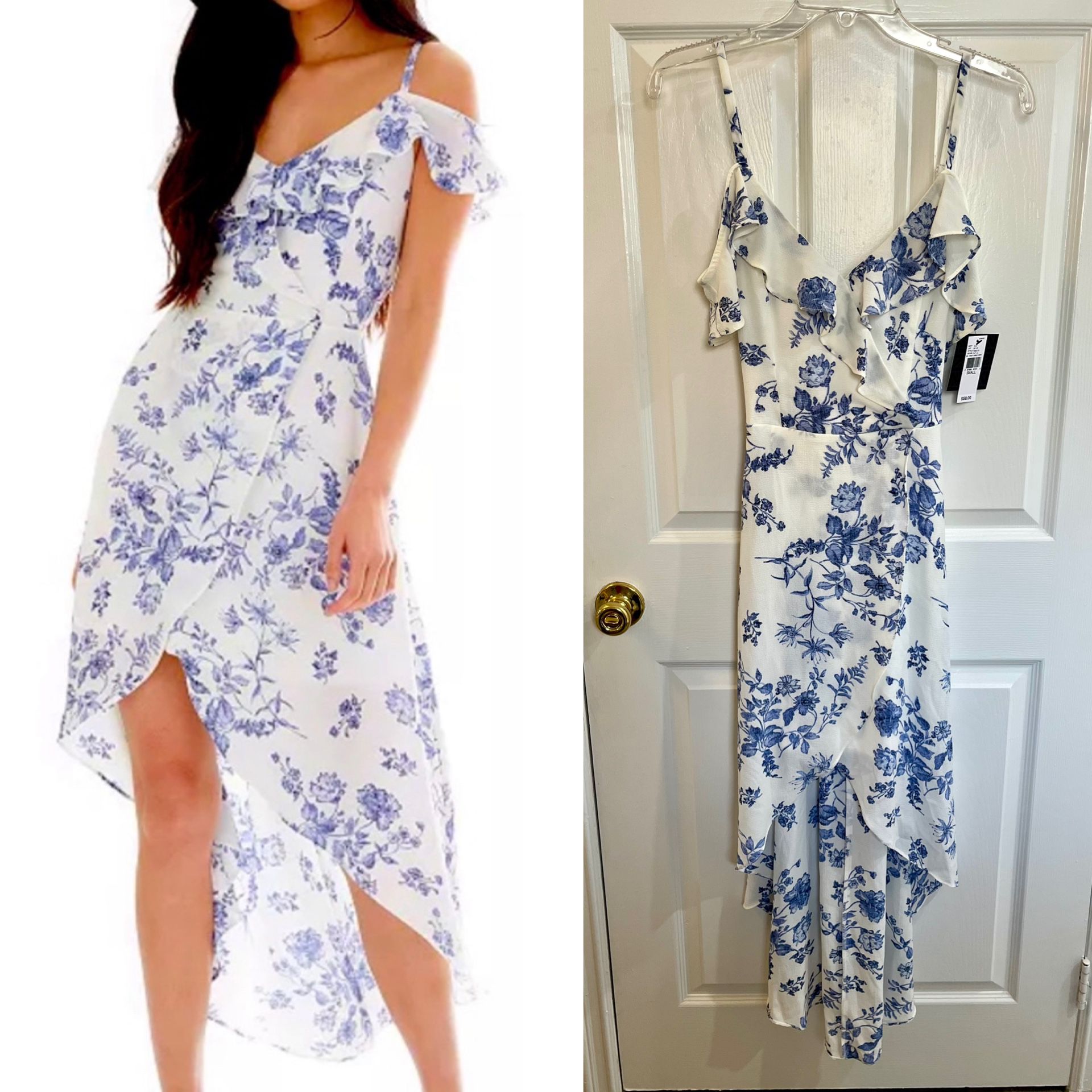 NWT High-Low Floral Dress - Size S