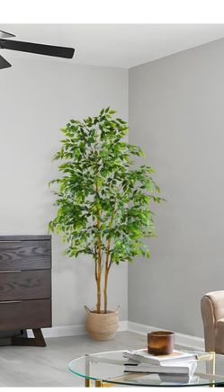 Warmplants Artificial Ficus Tree, 7ft