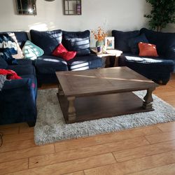 Blue Couch Sectional