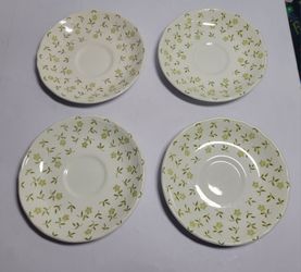 J&G Meakin Blossom Time Saucers - Set of 4