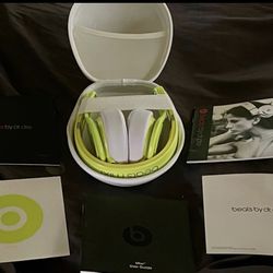 Beats Mixr Neon Yellow Wired Headphones 