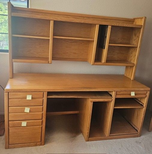 Oak Computer Desk 