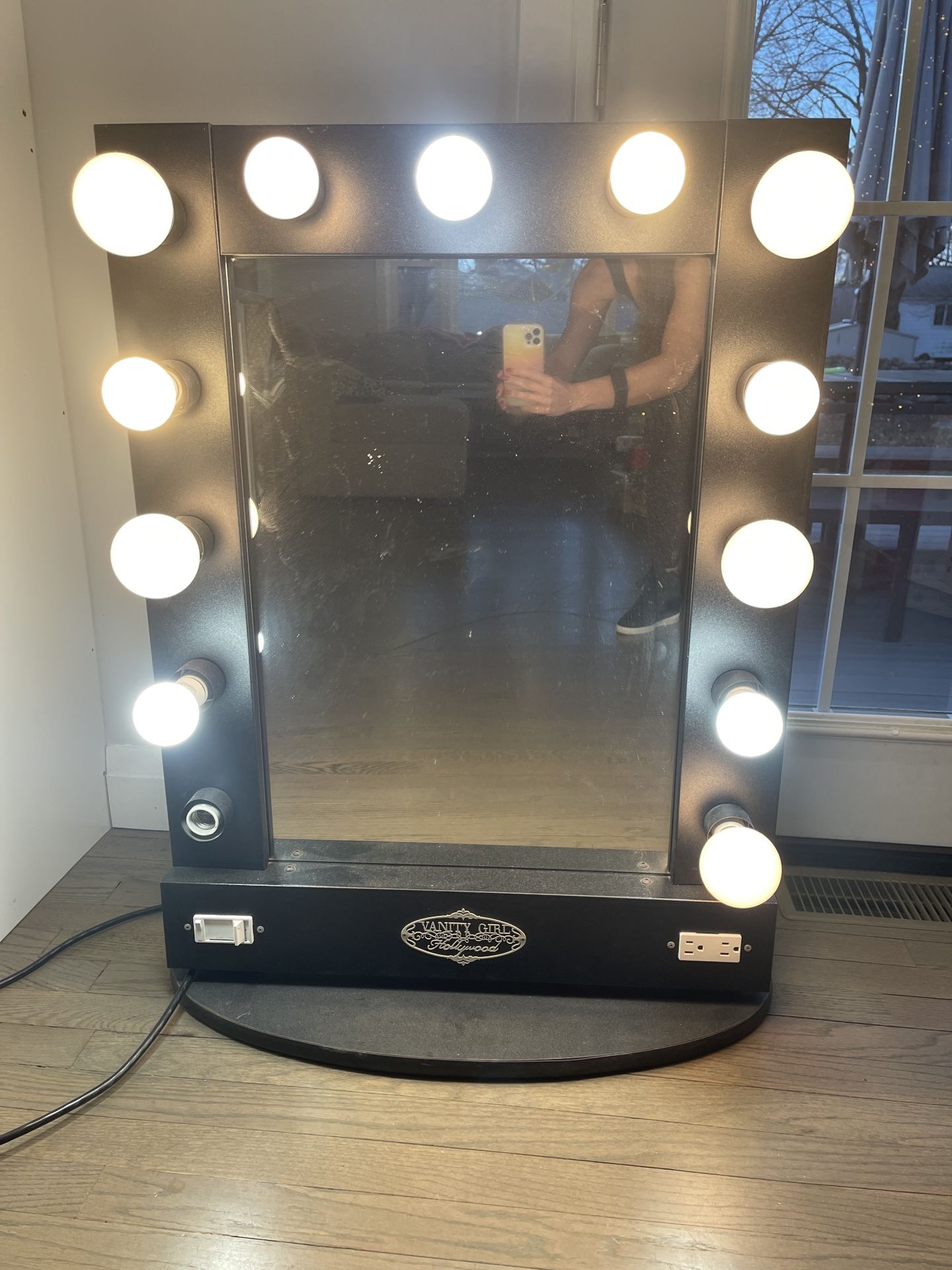 vanity mirror makeup station by hollywood girl 