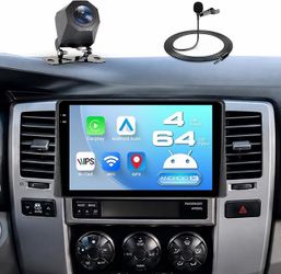 Car Stereo Radio Toyota 4Runner 2002 2003 2004 2005 2006 2007 2008 2009 Wireless CarPlay Android Auto 9” Touch Screen, Backup Camera