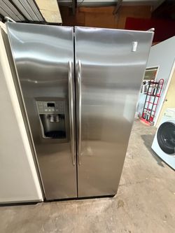 Ge profile refrigerator 36 "width stainless steel counter depth