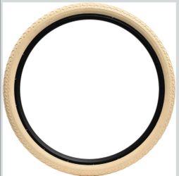 New* 2-Cream colored bike tires-($25)