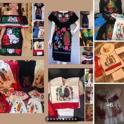 Vestidos Mexicanos Dama y Niña, Trajes de Juan Diego, Guayaberas 🇲🇽 Traditional Mexican Clothing, Kids & Adults 