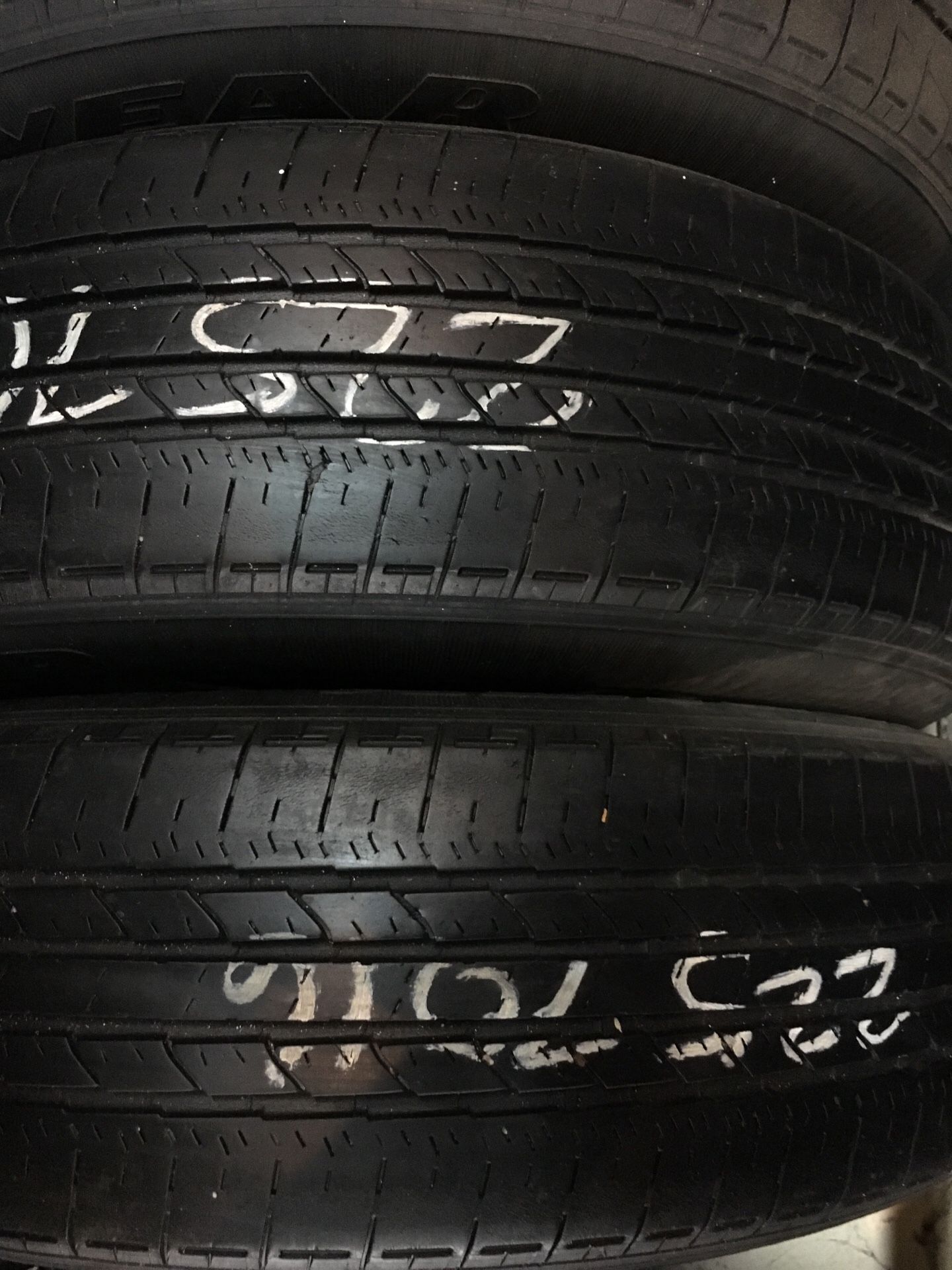 16” 225/70R16 2 used tires