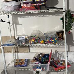 White wire storage shelf, closet organizer