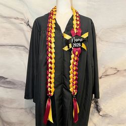 Graduation Ribbon Leis (Customizable)