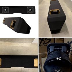  NEW POWERFUL KICKER SOLO X 8” Subwoofers AND PORTED BOX CHEVY SILVERADO GMC SIERRA 2019-2026