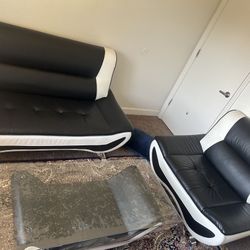 Black and White Sofa