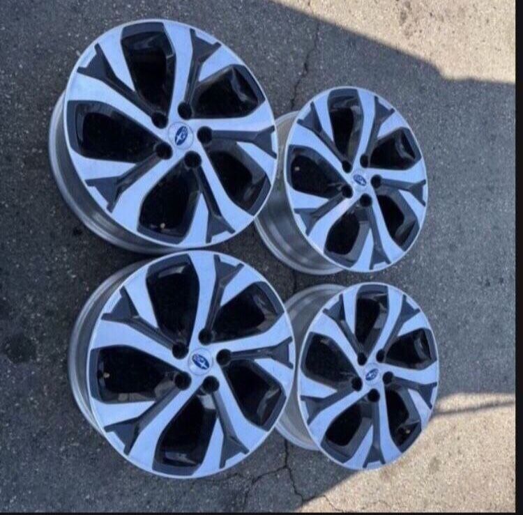 4 — 18x7 5x4.5 5x114.3 Stock Enkei Subaru Outback Forester Crosstrek Wrx Wheels Rims!!!!!!