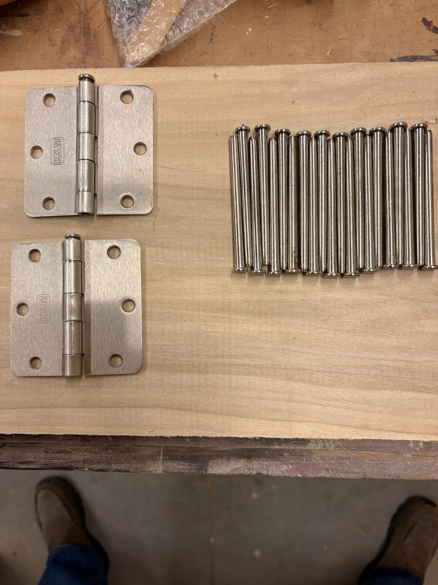 Interior Satin Nickel Door Hinges